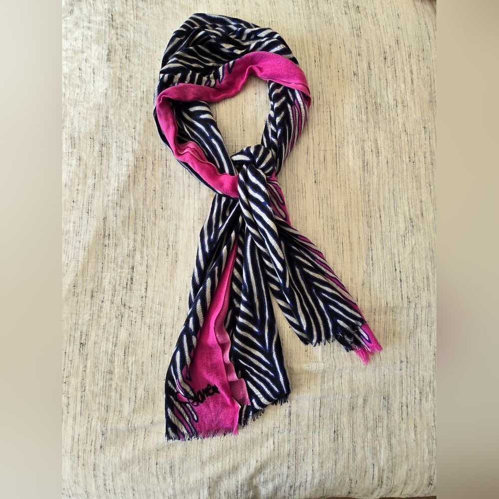 Diane Von Furstenberg Zebra Print Cashmere Scarf